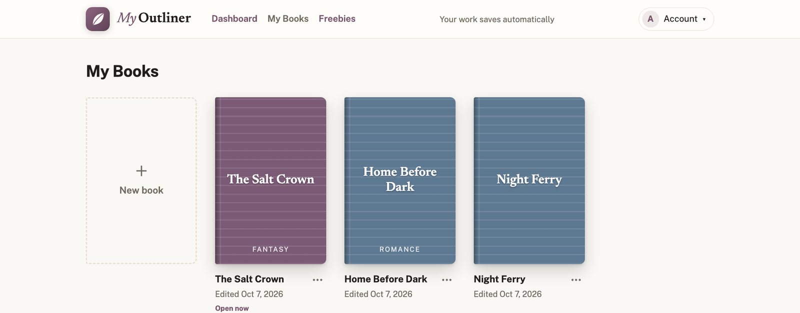 My Books: a shelf of your book covers